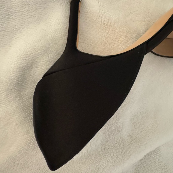 Manolo Blahnik Black Heels with Crystal Embellishment - Picture 2 of 13